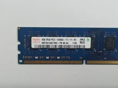 HMT351U6CFR8C-PBN0-AA Hynix Korea 4GB PC3-12800 DDR3-1600MHz CL11  11-11-B1 - Imagen 1 de 2
