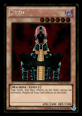 Tarjeta Yugioh rara dorada Jinzo PGLD-EN051 Foto 1 de 2