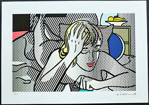 Roy Lichtenstein " Thinking Girl " 1990, limit. Lithografie  31/150