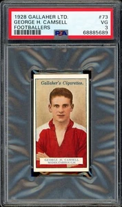 1928 GEORGE CAMSELL GALLAHER FUTBOLISTAS LTD. #73 NOVATO (PSA 3) MIDDLESBROUGH - Imagen 1 de 2