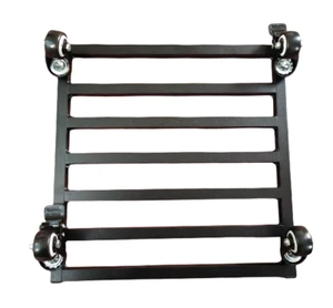 Aluminum Plant Caddy 4 Wheels Square Rolling Plant Stands 14" 350mm Plant Dolly - Picture 1 of 4