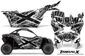 KIT DE GRÁFICOS CAN-AM BRP MAVERICK X3 CREATORX CALCOMANÍAS TRIBALX CM BLANCO PLATA - Imagen 1 de 1