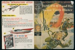 First Edition TOM SWIFT JR #5 "Tom Swift and His Atomic Earth Blaster" w/DJ - Picture 1 of 4