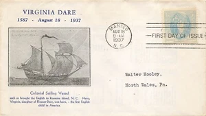 796 5c VIRGINIA DARE - 1st Herbert Schatz cachet - Picture 1 of 1
