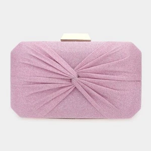 GLAMOUR PINK CLUTCH PURSE EVENING PARTY NIGHT OUT HANDBAG WOMEN WOMAN ACCESSORY - Picture 1 of 3
