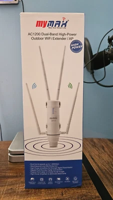 MyMax Dual-Band AC1200 High Power Outdoor WiFi Range Extender **BRAND NEW** - Image 1 of 4