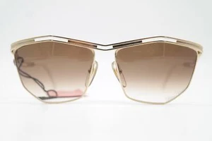 Vintage Sonnenbrille Paloma Picasso 1478 Gold Eckig sunglasses Brille - Picture 1 of 6