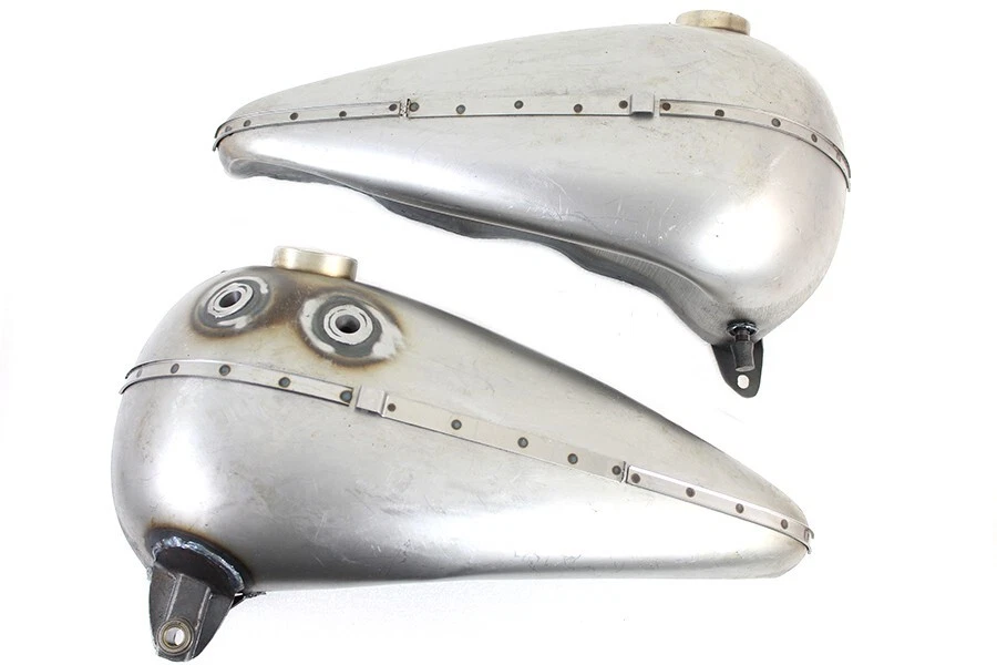 Harley Davidson FL 1941-1946 Knucklehead Bobbed juego de tanque de gasolina de 3,5 galones Foto 1 de 4