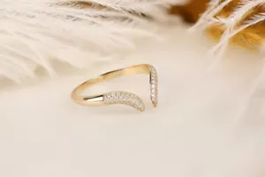 1.00 CT Round Cut Simulated Diamond Eternity Wedding Band 14K Yellow Gold Plated - Picture 1 of 13