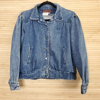 Chaqueta vaquera vaquera vintage Sergio Valente abotonada talla L para mujer  Foto 1 de 4