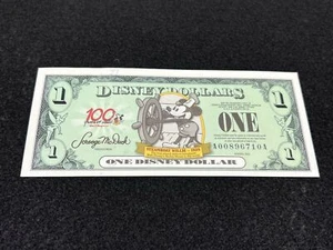 MINT Disney Dollars $1 Note 2002 "A" Series, Steamboat Willie A00896710A - Picture 1 of 4