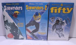 Snowriders, 2 & Fifty Warren Miller’s Ride New VHS Snowboard Ski Buena Lot - Picture 1 of 12