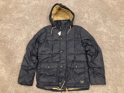 CHAQUETA ABRIGO ABERCROMBIE & FITCH PLUMÓN ACOLCHADO AZUL MARINO PARA HOMBRE M Foto 1 de 4