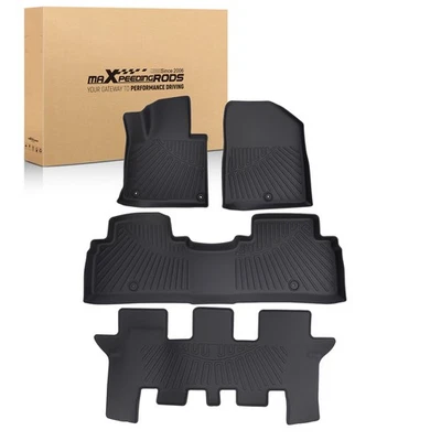 Juego completo de alfombrillas antideslizantes para Kia Sorento 2016-2020 negras TPE ajuste personalizado Foto 1 de 4