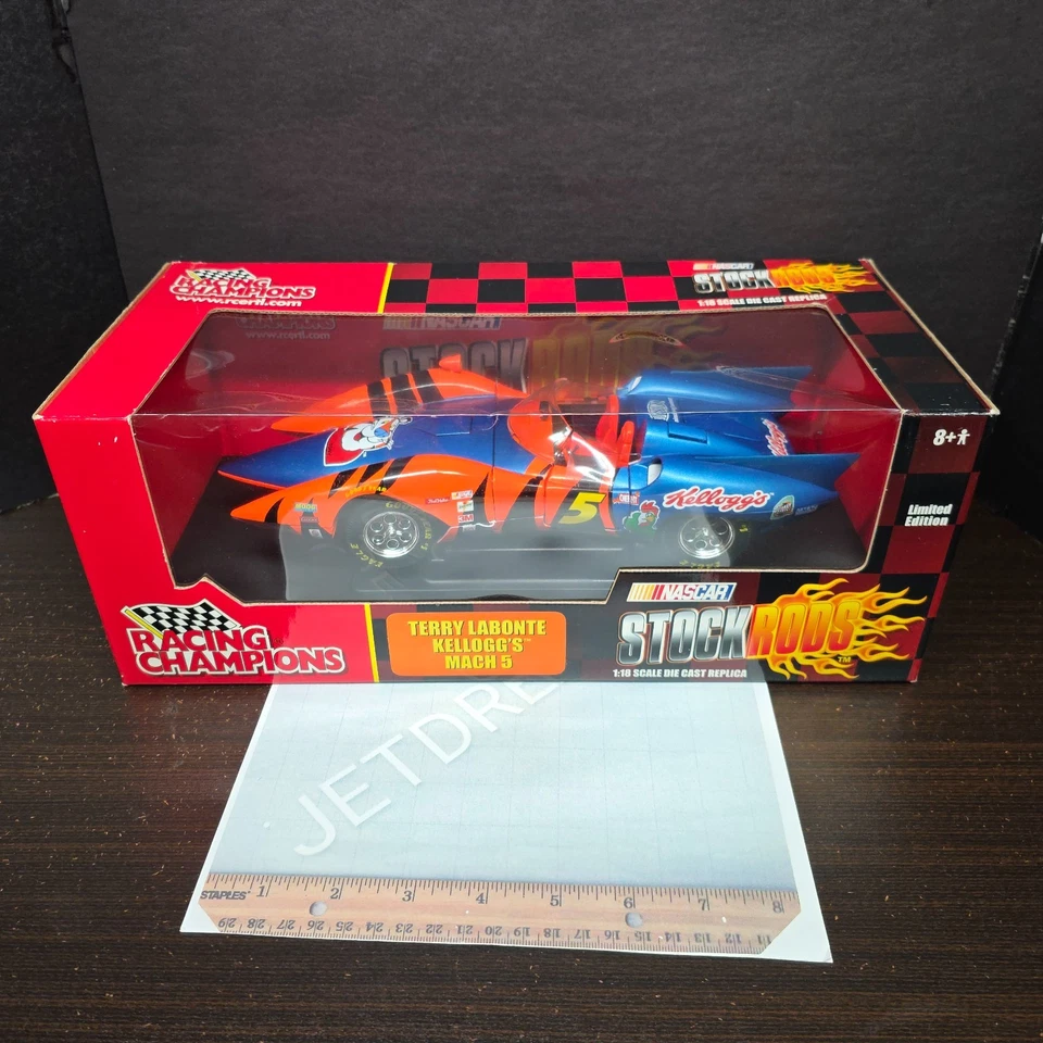 1/18 #5 TERRY LABONTE KELLOGG'S TONY THE TIGER MACH 5 RACING CHAMPIONS STOCK ROD - Image 1 of 4