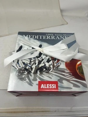 Genuino Alessi de Italia "Frutero Mediterráneo" Pulido Inoxidable Foto 1 de 4