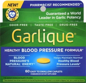 Comprimidos de fórmula para presión arterial saludable Garlique 60 EA (paquete de 1) - Imagen 1 de 3