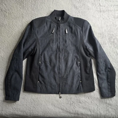 Женская куртка Jamie Sadock Размер Small Цвет черный Шелковая смесь Размер L/S Повседневный Ложный Гриф для гольфа - Изображение 1 из 4