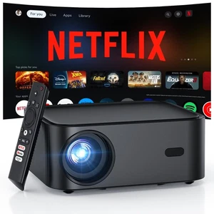 Offiziell lizenzierter Netflix 1500 ANSI Smart Projektor, 4K Projektor mit Wifi a... - Bild 1 von 9