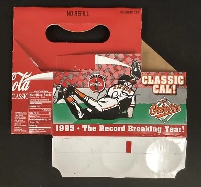 Cal Ripken Jr. Signed Coca-Cola Box Classic 1994 Record Orioles 6 Pack PSA/DNA - Image 1 of 4