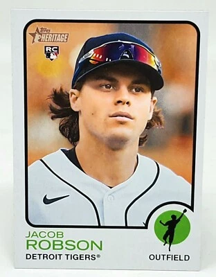2022 #588 Jacob Robson Topps Heritage Baseball High Numbers RC - Image 1 of 2