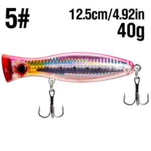 Big Popper Wobbler Fishing Lure Floating Bait 40g Topwater Lure Saltwater Lures - Bild 1 von 17