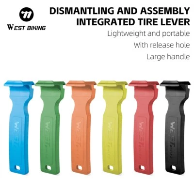 WEST BIKING Palanca de neumáticos de bicicleta Herramientas de eliminación de neumáticos de bicicleta Herramientas de reparación ligeras Foto 1 de 4