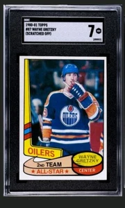 1980-81 Topps #250 Wayne Gretzky  Oilers - SGC 7 NM Scratched - Picture 1 of 1