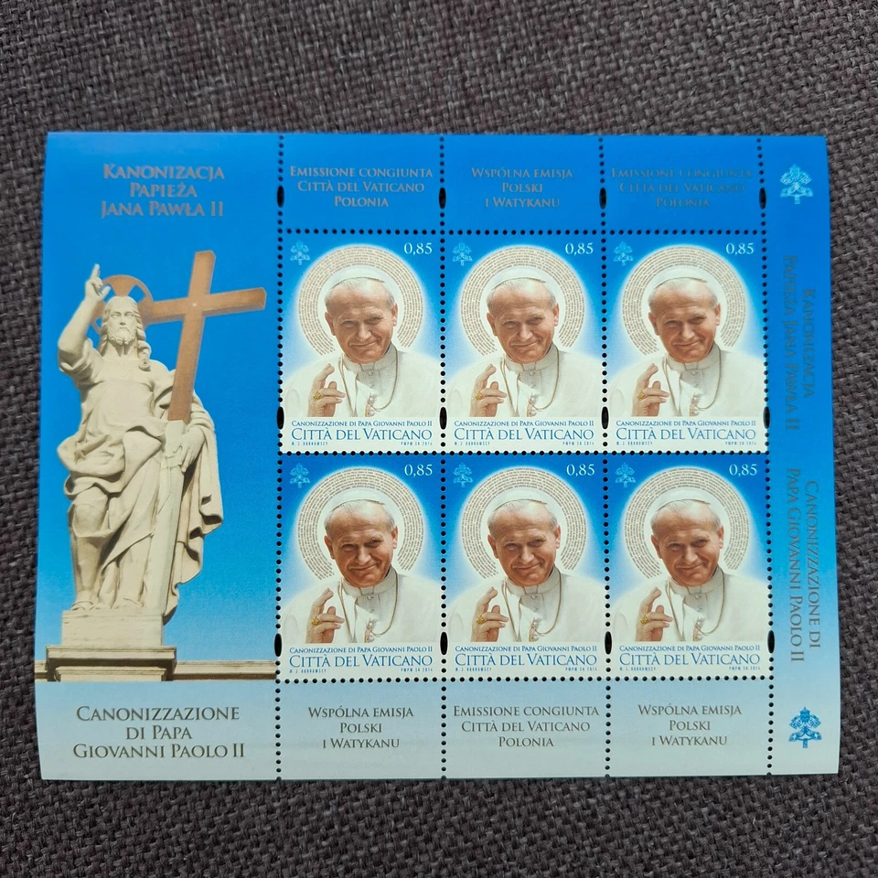 Vatican 2014 sheet pope John Paul ( Michel 1802 Klb) nice MNH - Image 1 of 2