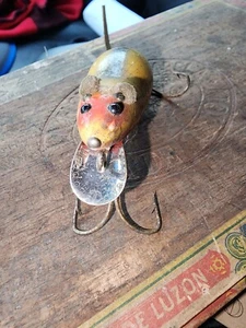 Vintage Heddon Wooden Mouse Lure - Picture 1 of 9