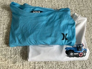 Hurley & Class Club Youth Boy's UPF 50+ Long Sleeve Rash Guard Swim Top Lot - Picture 1 of 21