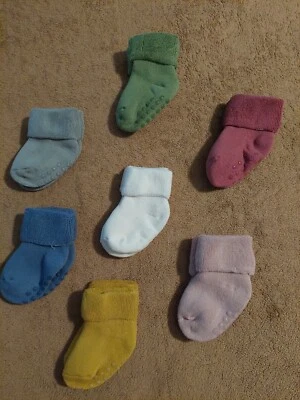 Baby Anti Slip Ankle Socks With Grips for 3-12 Month Boys / Girls - Image 1 of 3