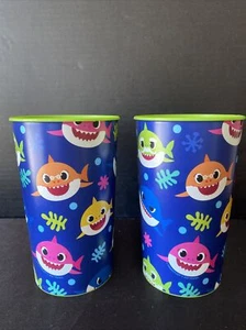 Baby Shark 22oz Baby Shark Plastic Reusable Party Cups Set Of 2 NEW - Picture 1 of 7