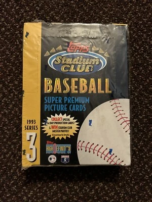 1993 Topps Stadium Club Series 3 Factory Sealed Baseball Box!! 24 Packs!! - Image 1 of 4
