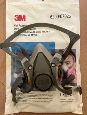 For 3M 6200 Gas mask Respirator Painting Spraying Face Gas Main Mask - Image 1 of 2