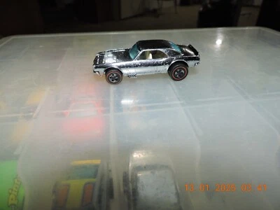 Винтажный Hot Wheels Redline 1969 ТЯЖЕЛЫЙ CHEVY CAMARO РЕДКИЙ хромированный клубный автомобиль ПОЧТИ КАК НОВЫЙ - Изображение 1 из 4