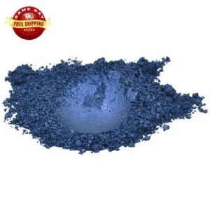 DEEP BLUE NAVY BLUE LUXURY MICA COLORANT PIGMENT POWDER COSMETIC GRADE 4 OZ - Picture 1 of 12