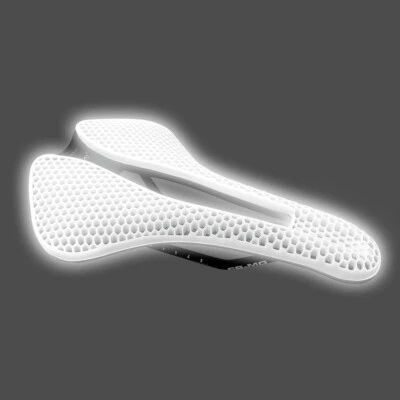 Sillín de bicicleta ligero luminoso hueco cómodo transpirable MTB asiento de carretera Foto 1 de 4