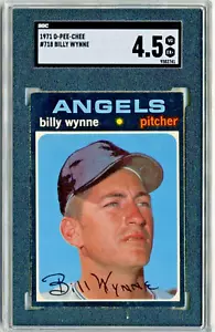 1971 O-PEE-CHEE CALIFORNIA ANGELS BILLY WYNNE #718 SGC 4.5 VG-EX+ HI NUMBER - Picture 1 of 2