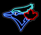 Toronto Blue Jays Logo 20"x16" Neon Sign Lamp Light With Dimmer
