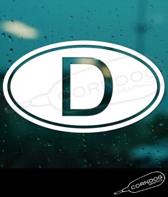 CALCOMANÍA ADHESIVA VINILO ALEMANIA REFRIGERADA POR AIRE BENZ BMW ALEMÁN Foto 1 de 3