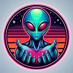 Alien Decal,  Waterproof Vinyl Sticker, UV resistant Decal - Picture 1 of 12