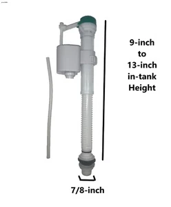 Niagra Replacement Fill Valve, Adjustable 7 to 12 inches by NuFlush - Picture 1 of 6