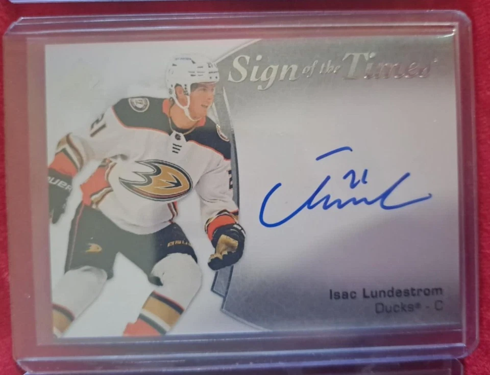 2021-22 SP Authentic Sign of the Times Isac Lundestrom Auto #SOTT-IL - Image 1 of 1