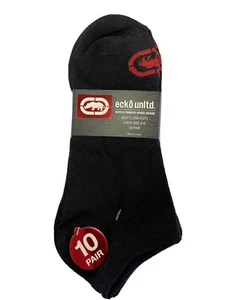 10 Pair Ecko Unltd Boy’s Low Cut Socks 3 Colors Size 3-9 - Picture 1 of 4