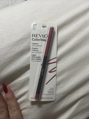 REVLON Colorstay Lipliner Pencil Lip Liner PINK 650 NEW in packet - Image 1 of 4