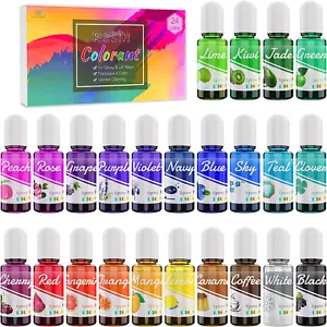 Epoxidharz UV Harz Farbe - 24 Farben Flüssiger Epoxidharz Farben Pigment Für Res - Bild 1 von 8