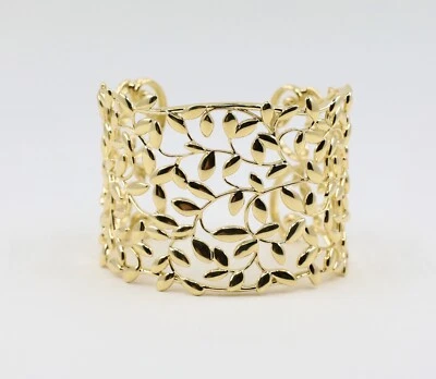 Tiffany & Co Paloma Picasso Olive Leaf Yellow Gold Cuff Bracelet Mint No Diamond - Image 1 of 4