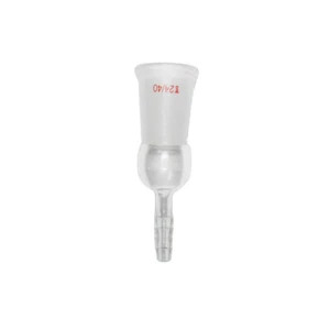 24/40 Lab Glass Socket To Rubber Hose Inlet Adapter Straight Connection W/Screw - Picture 1 of 1