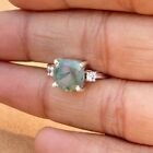 Natural Moss Agate Gemstone 925 Sterling Silver Unique Wedding Ring Sr-440